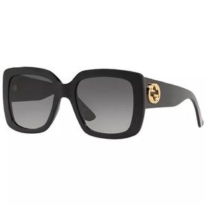Gucci GG014S Black Square Sunglasses